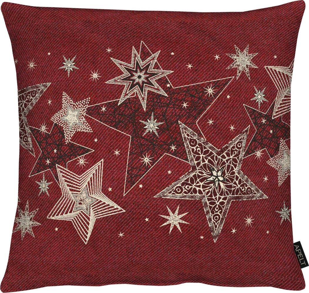 Apelt Dekokissenhülle Sterne 6303 | 49x49 cm | rot Bild 1