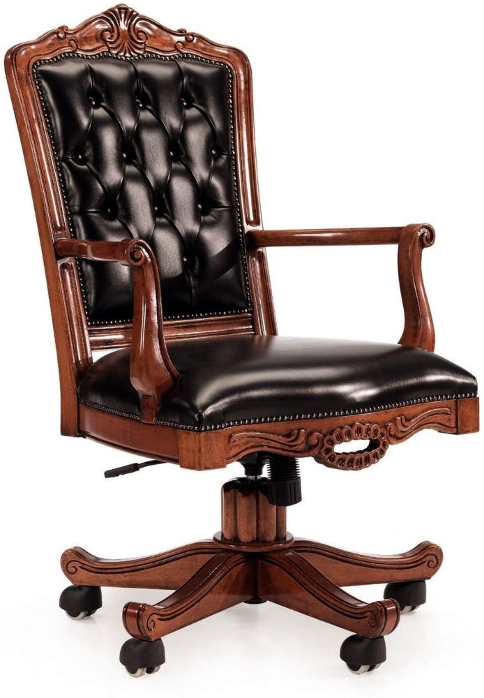 Büromöbel Sitzmöbel Drehstühle Chefsessel Sessel Stuhl Büro Drehstuhl Leder neu Bild 1