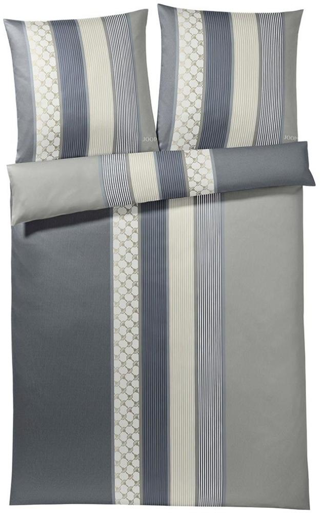 JOOP Bettwäsche Cornflower Stripe deep coal|140x220 cm + 70x90 cm Bild 1