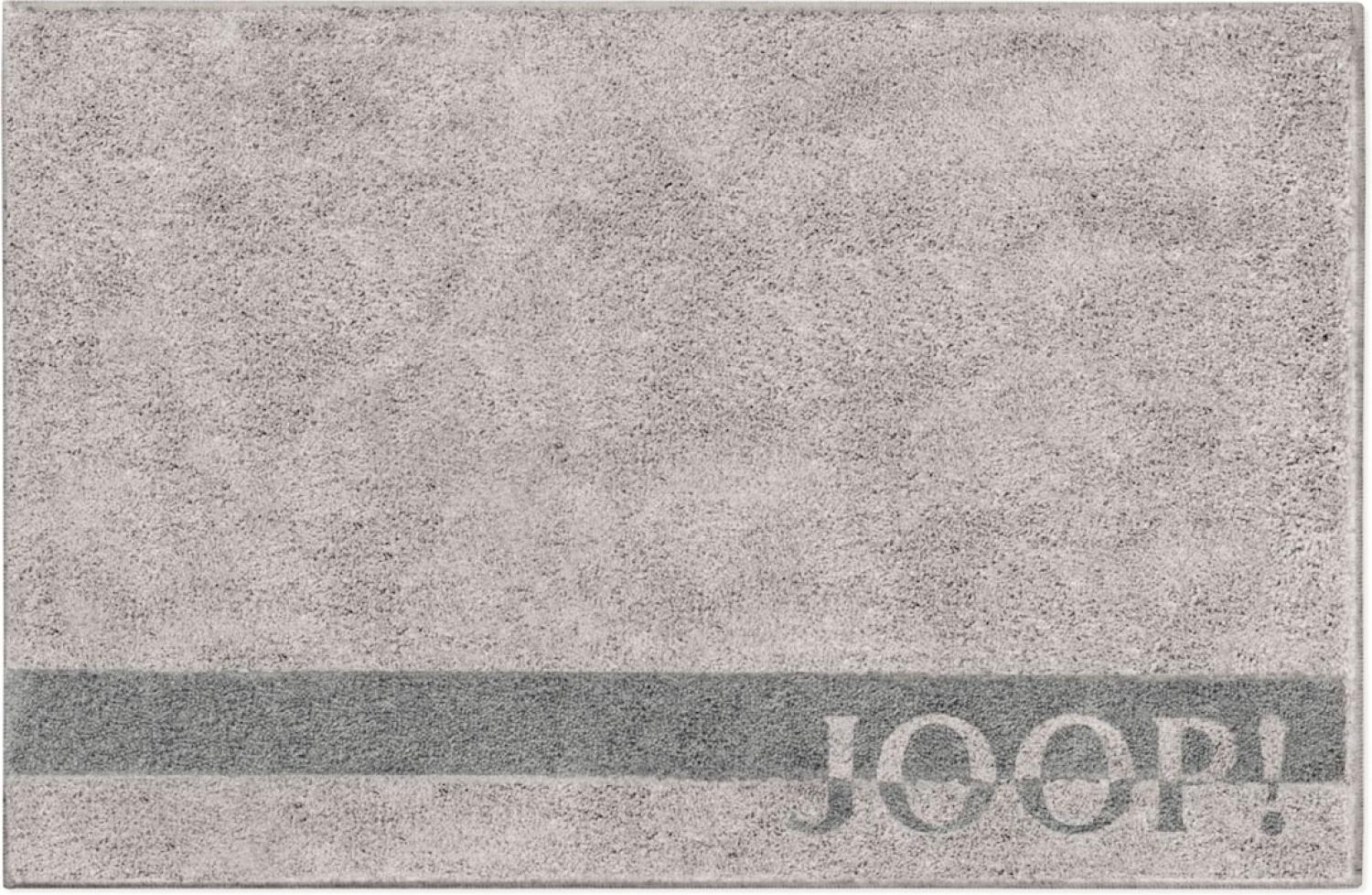 JOOP! Badteppich 141 LOGO STRIPES Platin 50 x 60 cm Bild 1