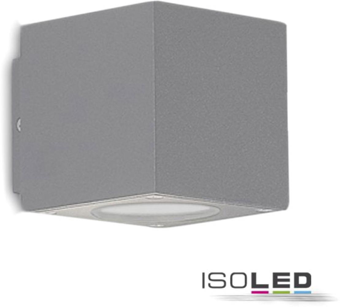 ISOLED LED Wandleuchte Up&Down 2x3W CREE, IP54, silber, warmweiß Bild 1