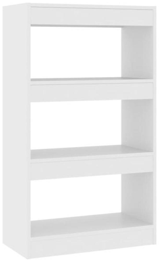 Bücherregal/Raumteiler Weiß 60x30x103 cm Holzwerkstoff Bild 1