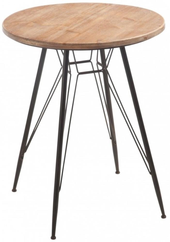 Tisch Bistro Metall,Holz Naturell,Schwarz Bild 1