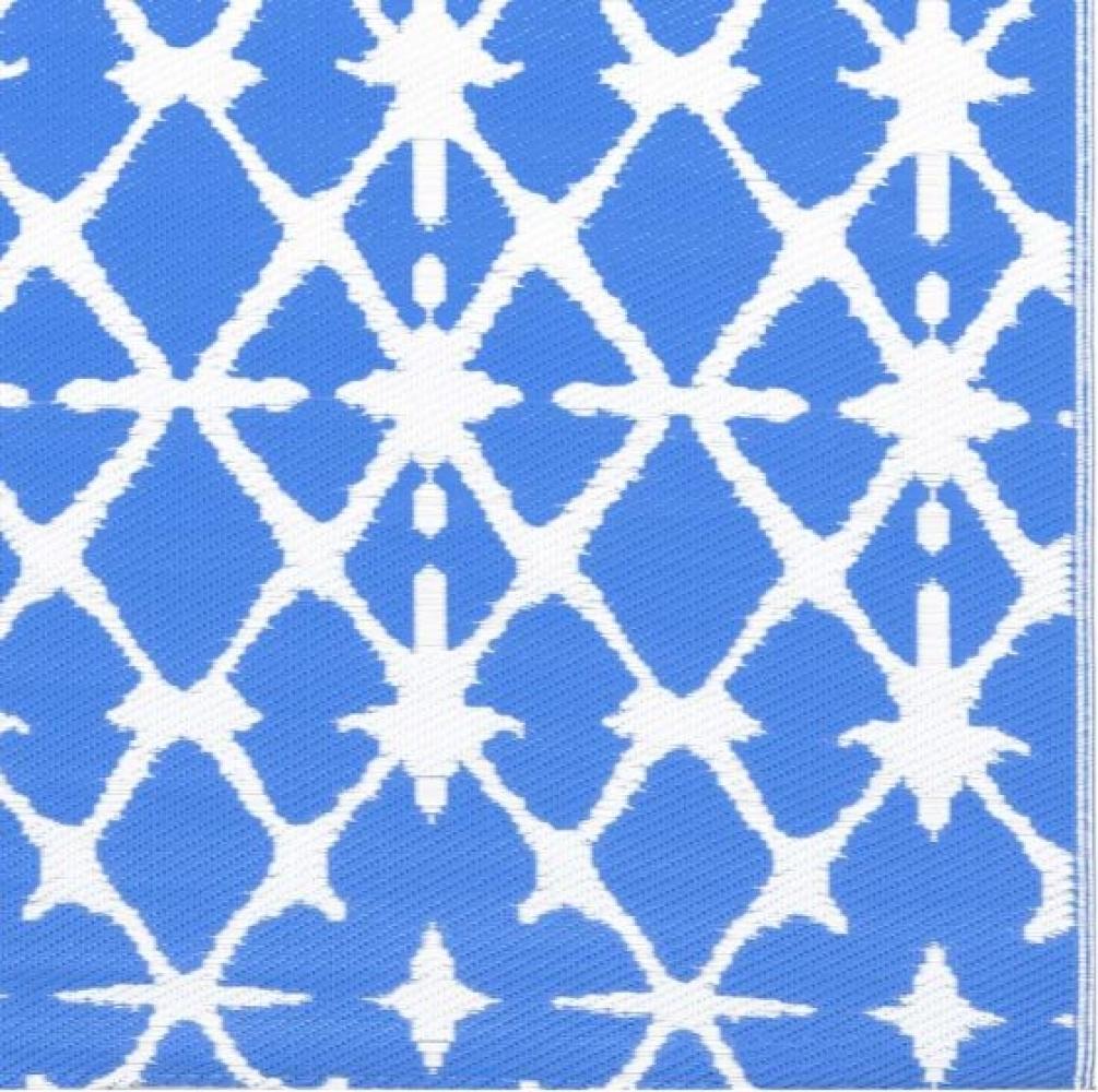 Outdoor-Teppich Blau und Weiß 160x230 cm PP Bild 1