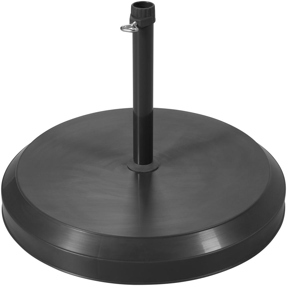 Doppler Betonsockel mit Kunststoff-Abdeckung für Rohr Ø 19 - 25 mm, anthrazit,20 kg, für Sonnenschirme bis Ø 180 cm Bild 1