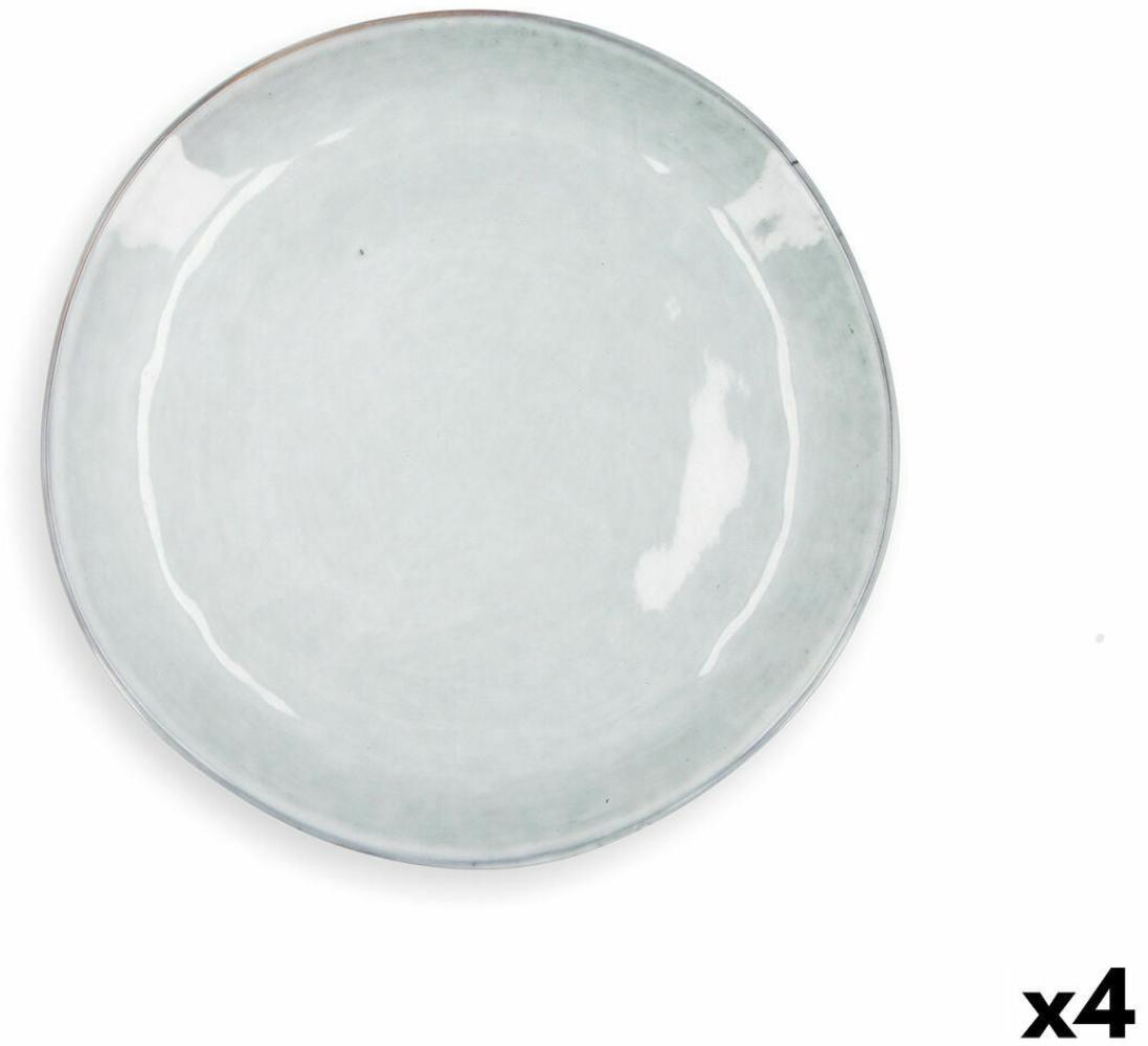 Teller Quid Boreal Aus Keramik Blau (27 Cm) (Pack 4X) Bild 1