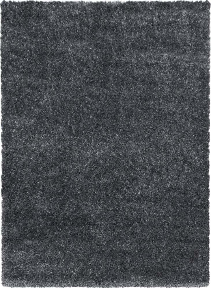 Hochflor Teppich Baquoa rechteckig - 160x230 cm - Grau Bild 1