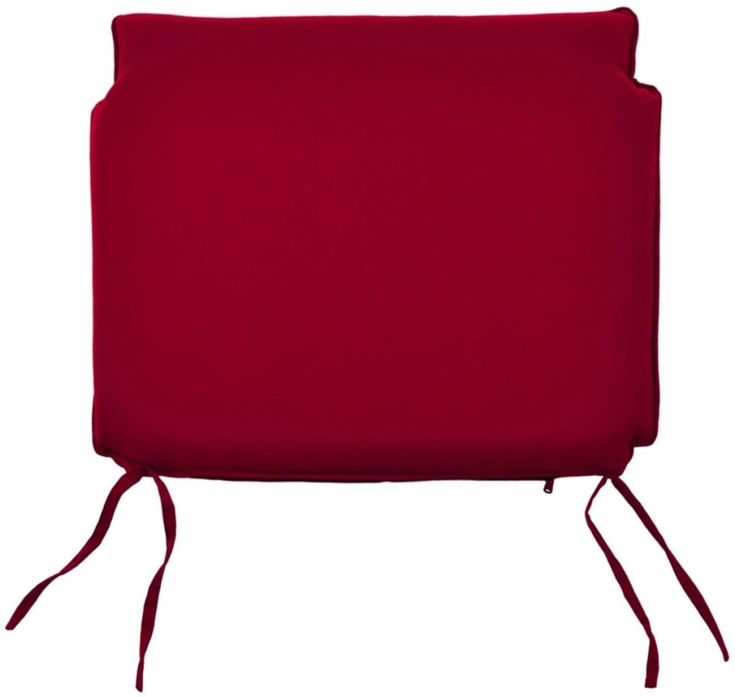 Sitzauflage 48 cm x 50 cm für Stapelstuhl Bari / Cosenza - rot Bild 1
