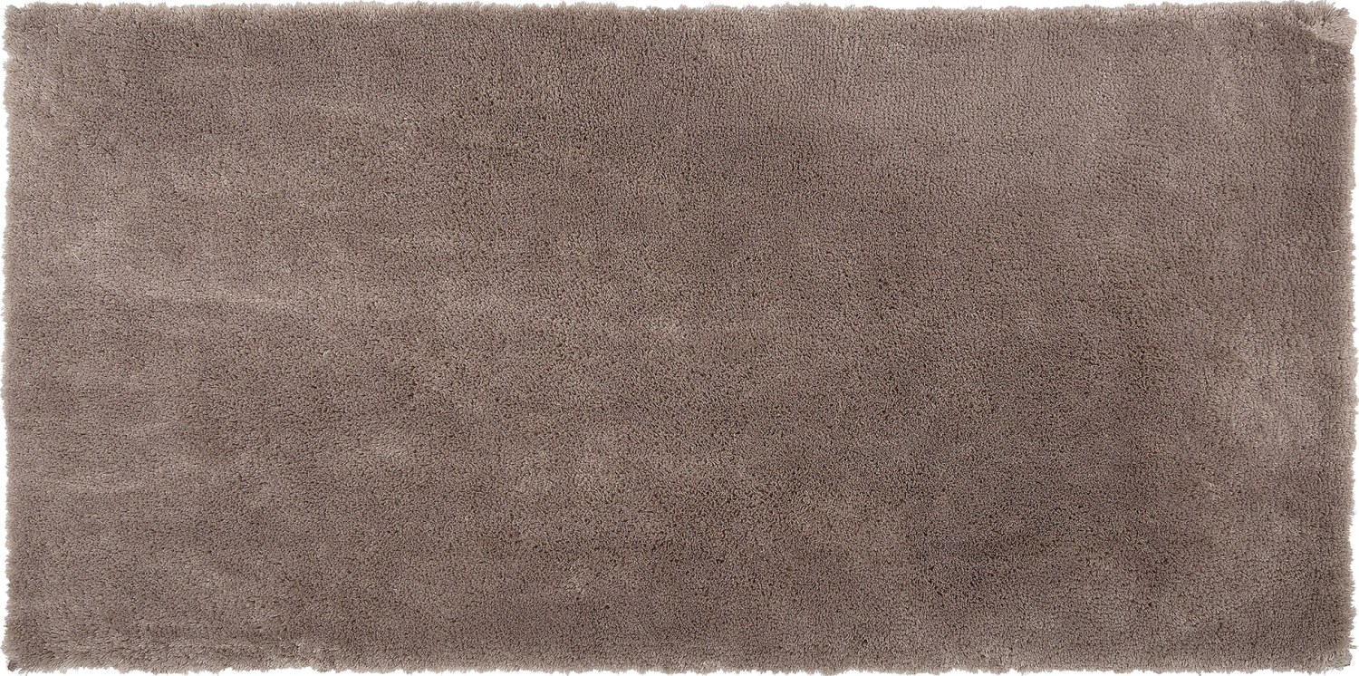 Teppich hellbraun 80 x 150 cm Shaggy EVREN Bild 1