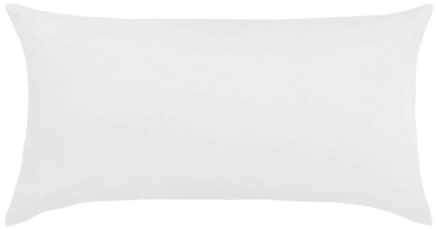 Traumschlaf Uni Mako-Satin Kissenbezüge | 40x60 cm | weiss Bild 1