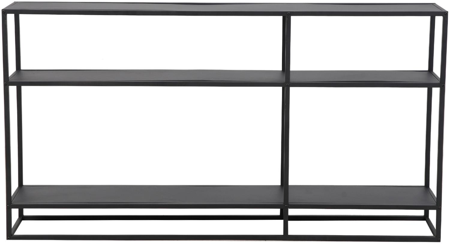 SVITA Sideboard Kommode Regal Konsolentisch Industrie Style Metall Schwarz 25 cm tief Bild 1