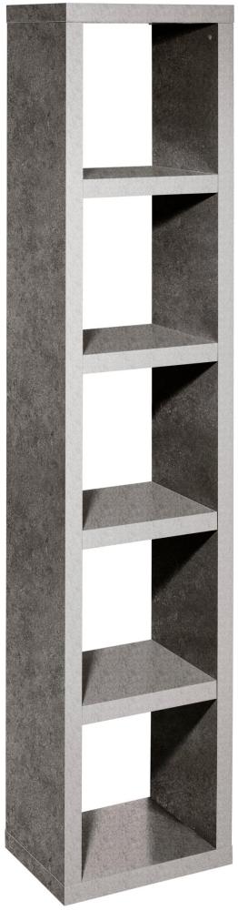 Regal mit 5 Fächern, grau Bild 1