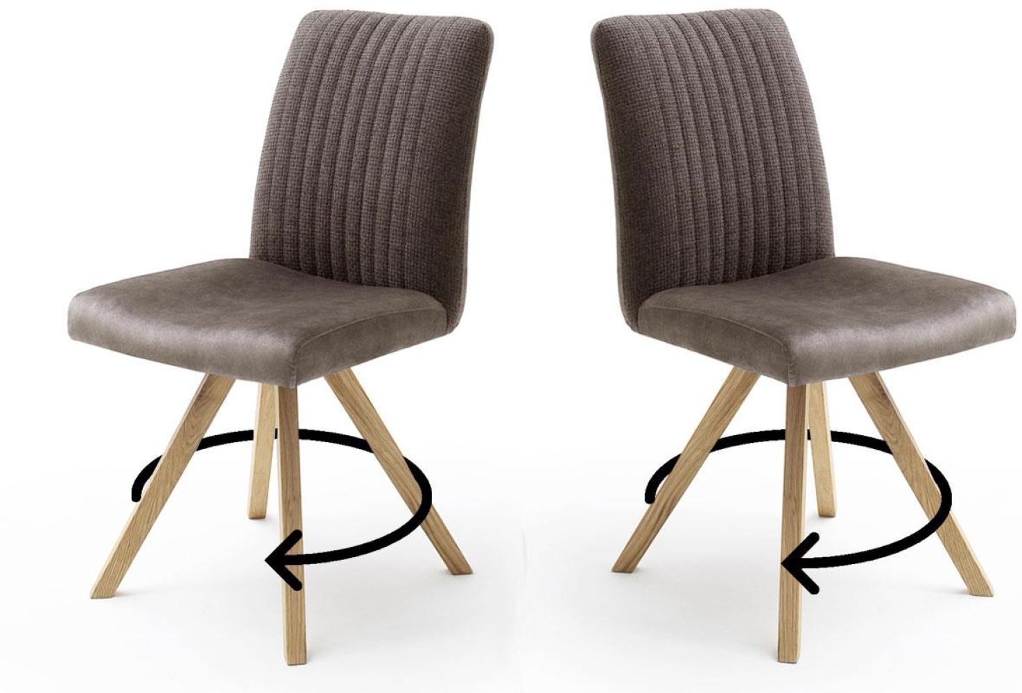Stühle im 2er-Set OKLAHOMA, Farbe cappuccino Bild 1