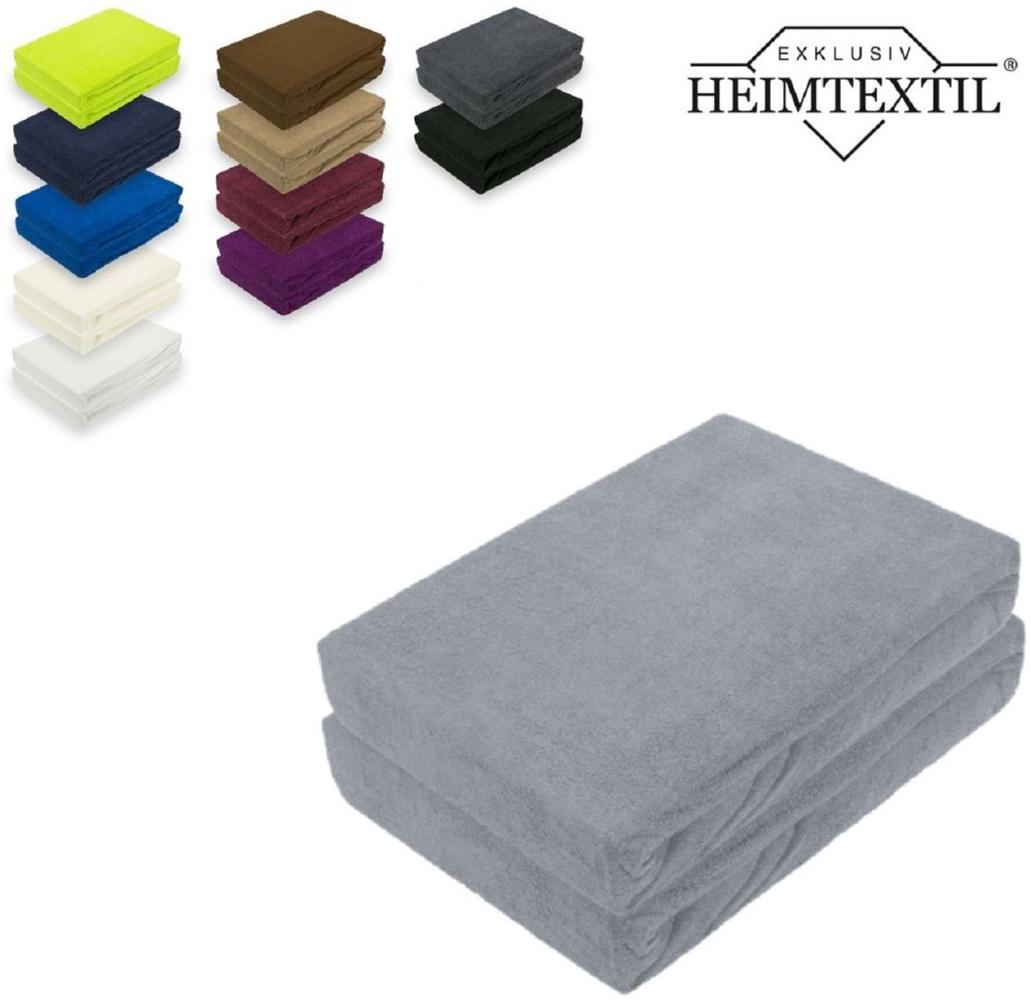 EXKLUSIV HEIMTEXTIL Spannbettlaken Doppelpack Marke Frottee Spannbettlaken, Frottee, Gummizug: rundum, (2 Stück), mit Rundumgummizug Bild 1