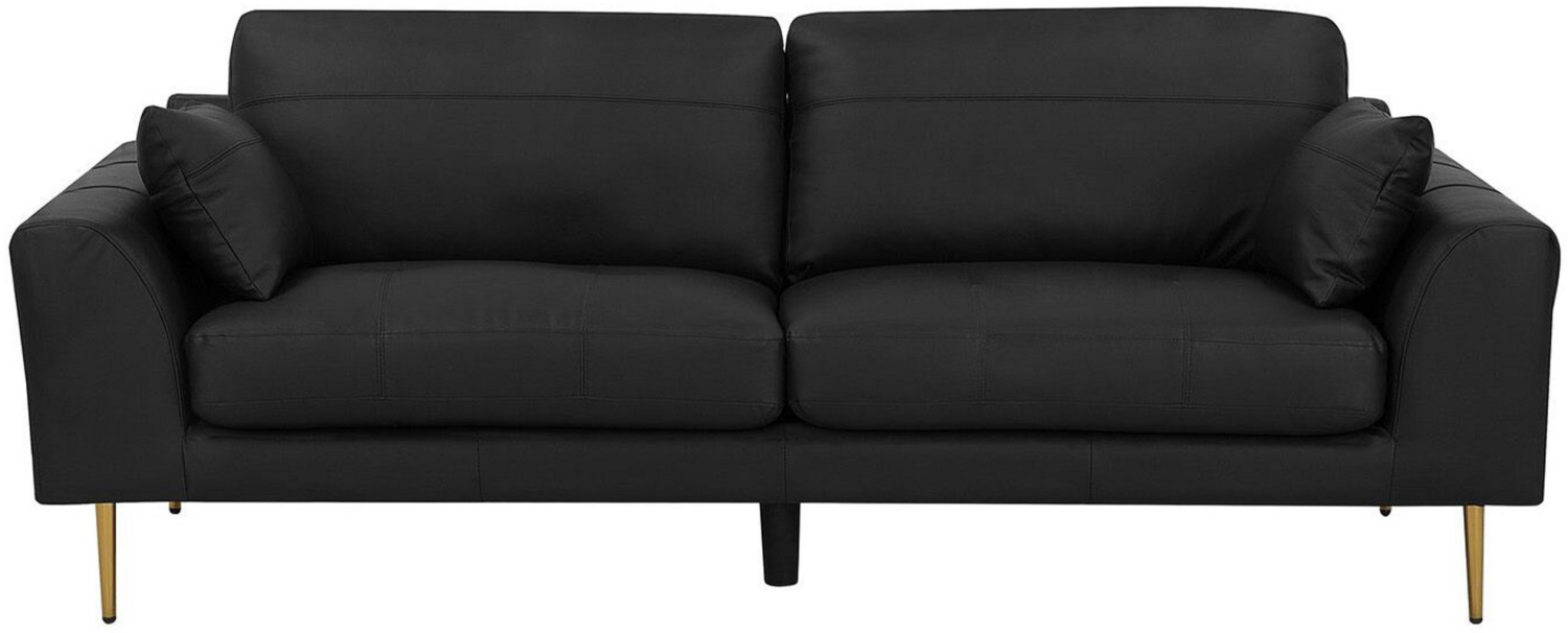 3-Sitzer Sofa Leder schwarz TORGET Bild 1