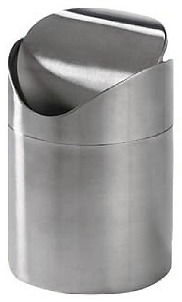 Tisch Abfallbehälter mit Schwingdeckel aus Edelstahl / Tischabfalleimer / Abfalleimer / Tisch-Abfallbox / Edelstahlabfalleimer Bild 1