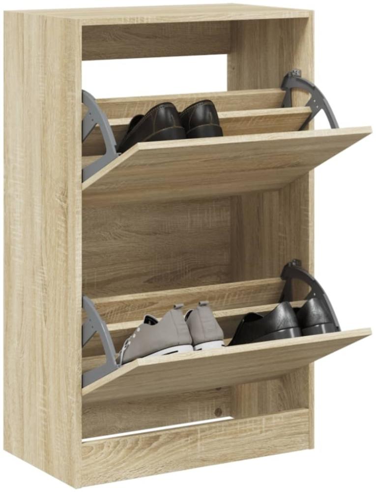 vidaXL Schuhschrank Sonoma-Eiche 60x34x96,5 cm Holzwerkstoff Bild 1