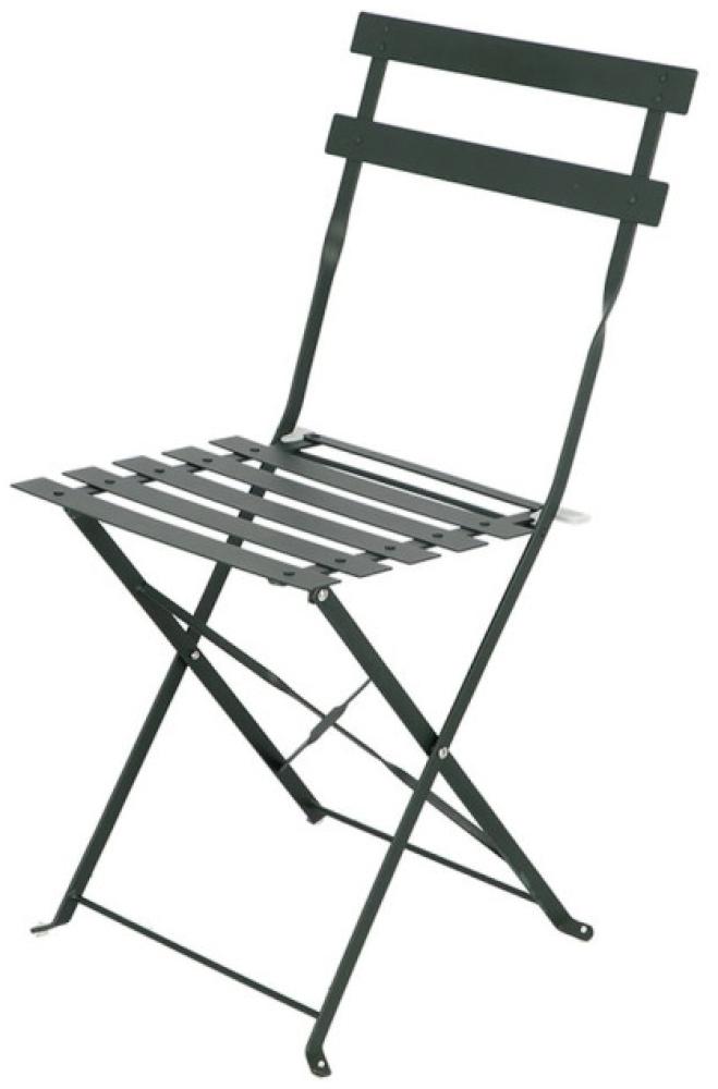 Rivanto® Gartenstuhl im Bistro-Design, Klappstuhl mit Stahlgestell, Sitzfläche 41 x 45,5 cm, Höhe 82,5 cm Bild 1