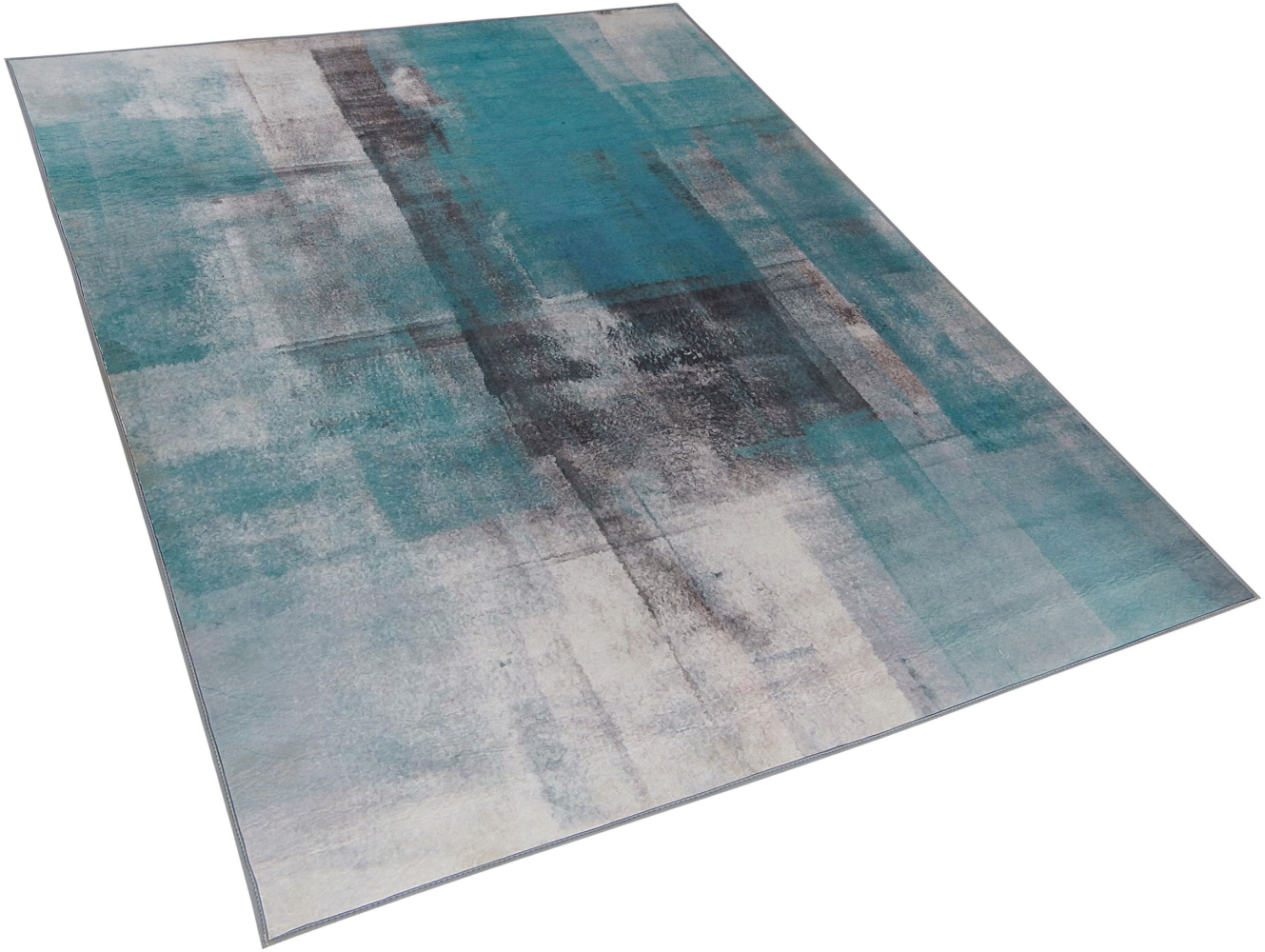 Teppich blau 140 x 200 cm Kurzflor TRABZON Bild 1