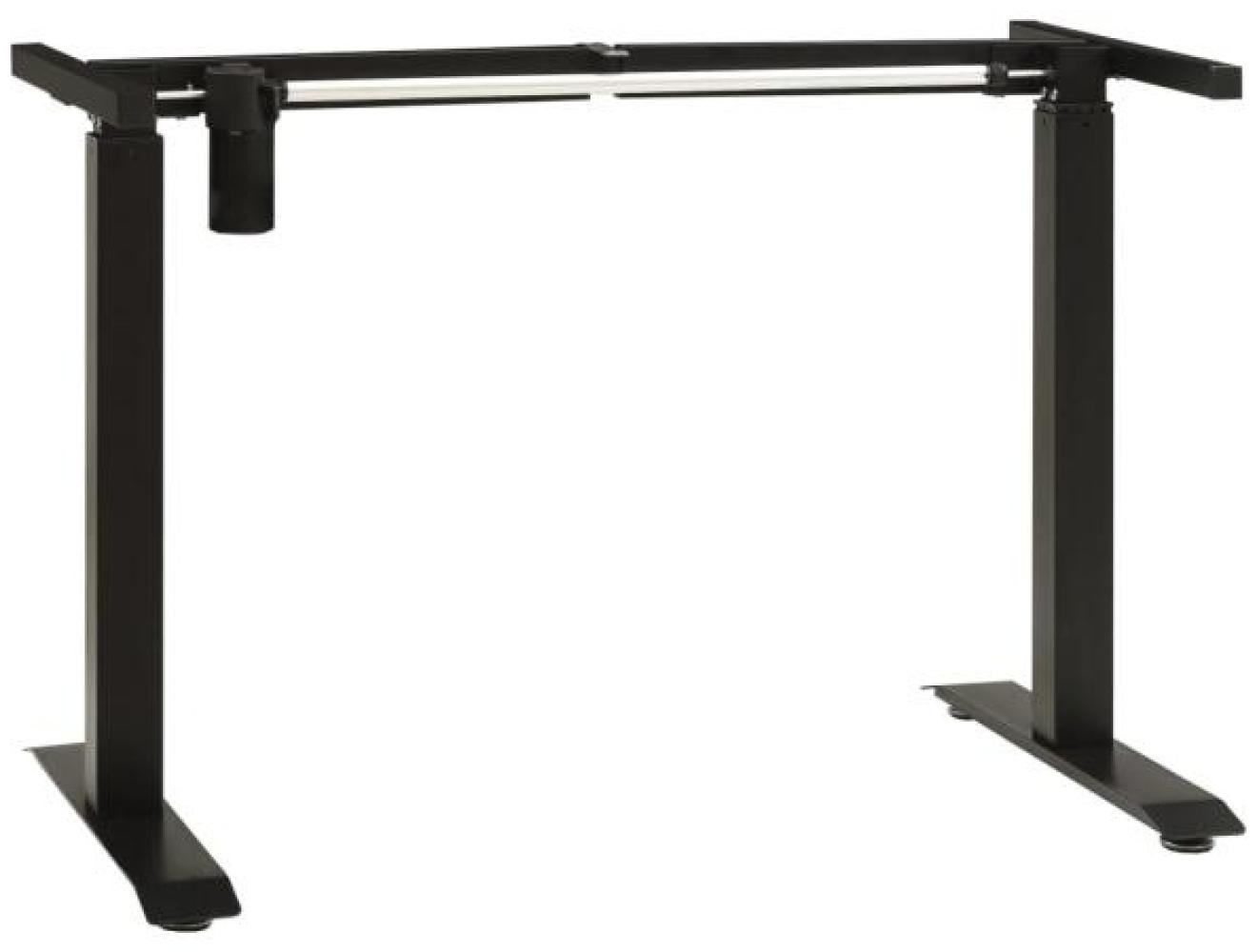 Schreibtisch-Gestell Elektromotorisch Höhenverstellbar Schwarz Bild 1