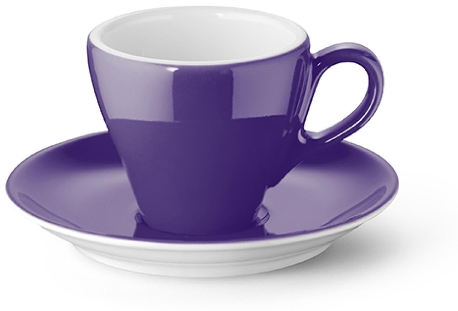 Espresso-Untertasse Classico Solid Color Violett Dibbern Espressotasse - Mikrowelle geeignet, Spülmaschinenfest Bild 1