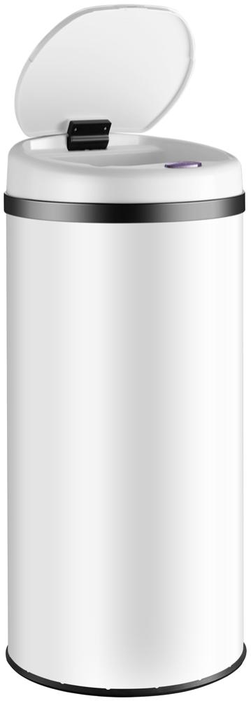 Monzana LED Sensormülleimer Weiß 40 L Bild 1