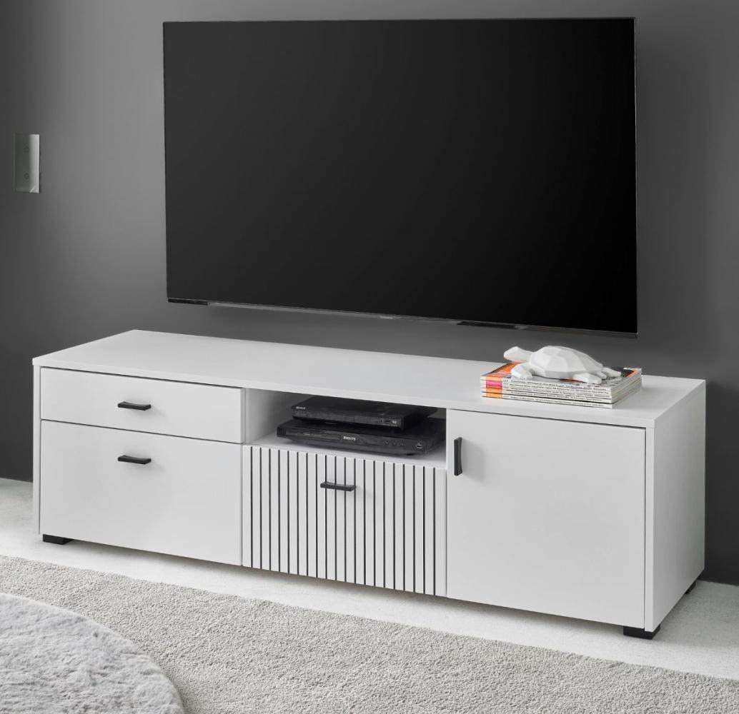 TV-Lowboard Merced in weiß matt 150 cm Bild 1
