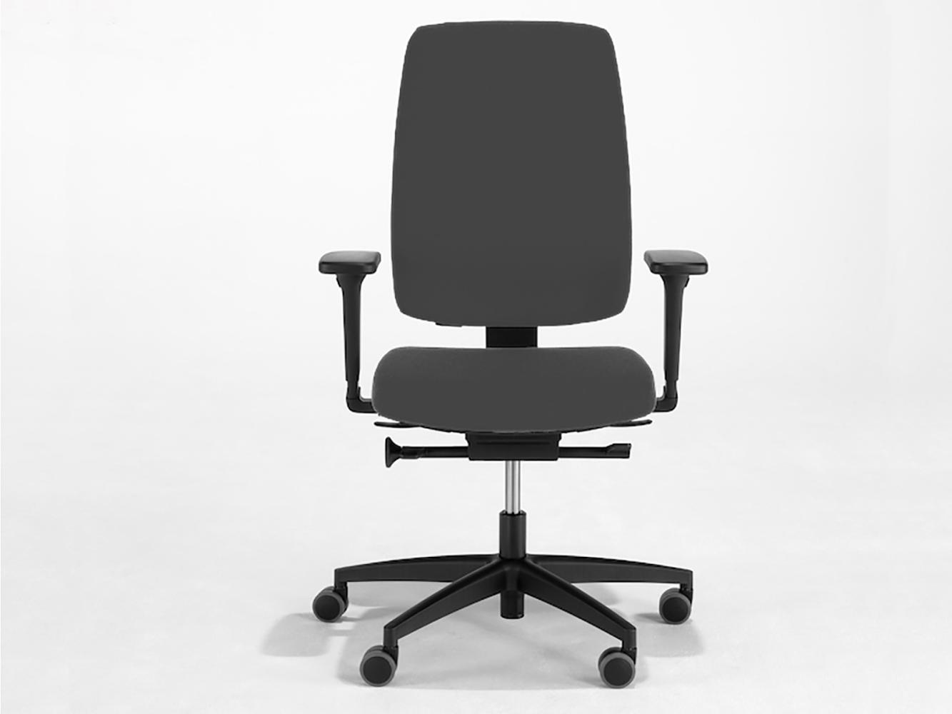 Ergonomischer Bürostuhl mit Stoffbezug Grau, drehbar & höhenverstellbar Bild 1