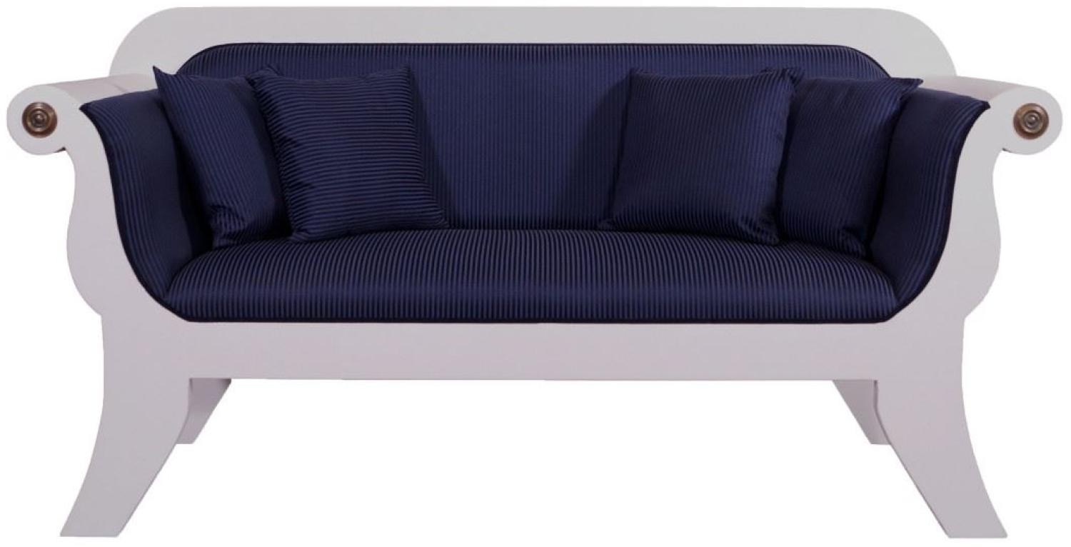 Biedermeier Sofa Salur 3-Sitzer "Blau" Bild 1