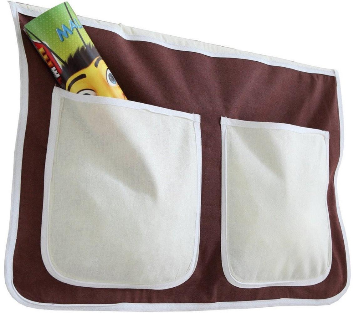 Ticaa Bett-Tasche für Hoch- und Etagenbetten - braun-beige Bild 1
