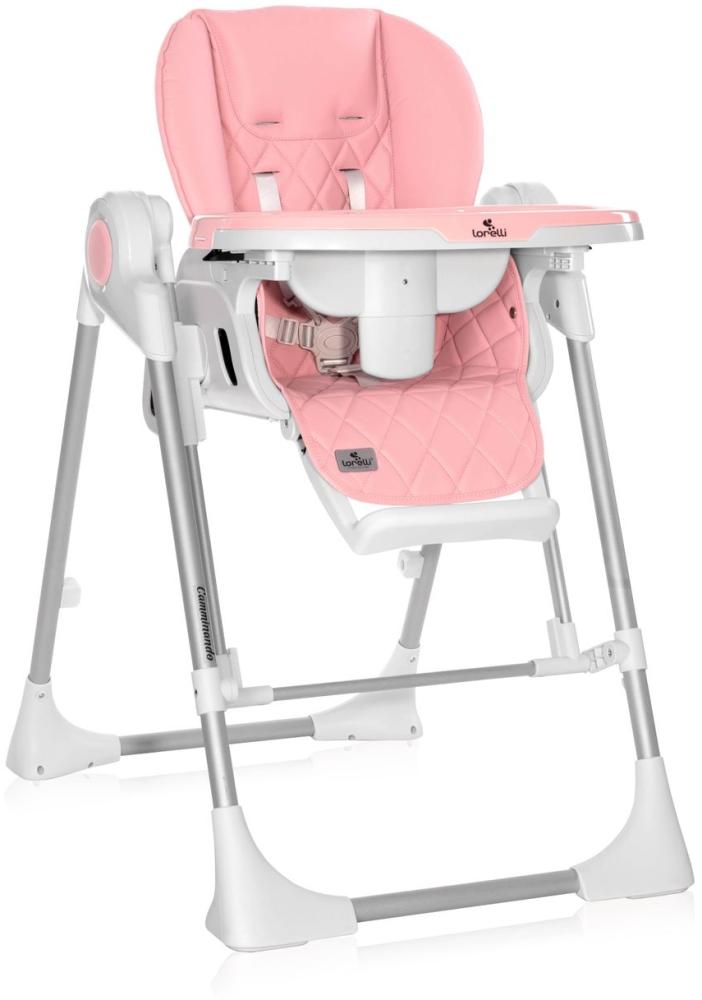 Lorelli Kinderhochstuhl 2 in 1 Camminando Babywippe verstellbar Schwingfunktion rosa Bild 1