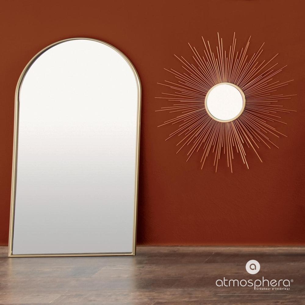 Spiegel Wandspiegel mit Sonnenstrahlen, gold, Ø 70 cm - Atmosphera Bild 1
