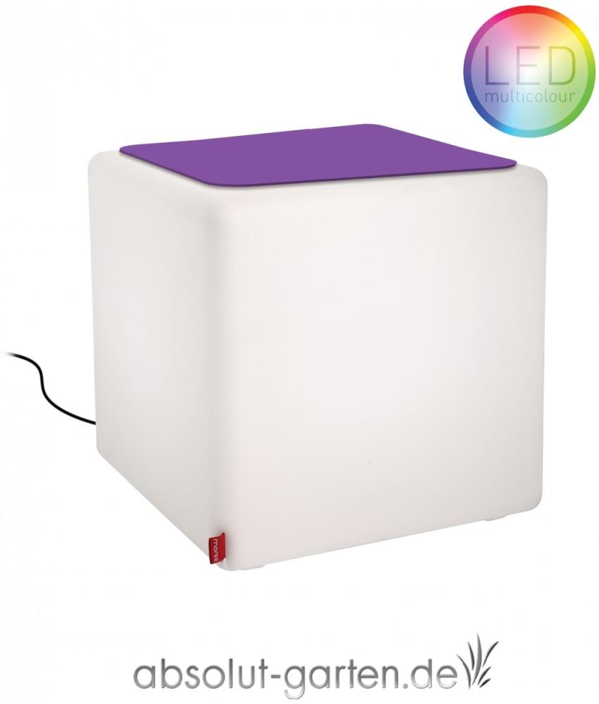 Beistelltisch Cube Outdoor LED (Sitzkissen - violett) Bild 1
