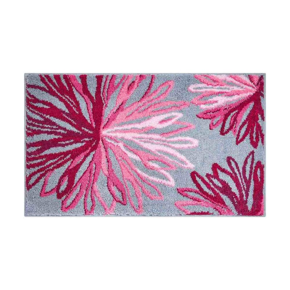 GRUND ART Badematte 70 x 120 cm Rosa/Grau Bild 1