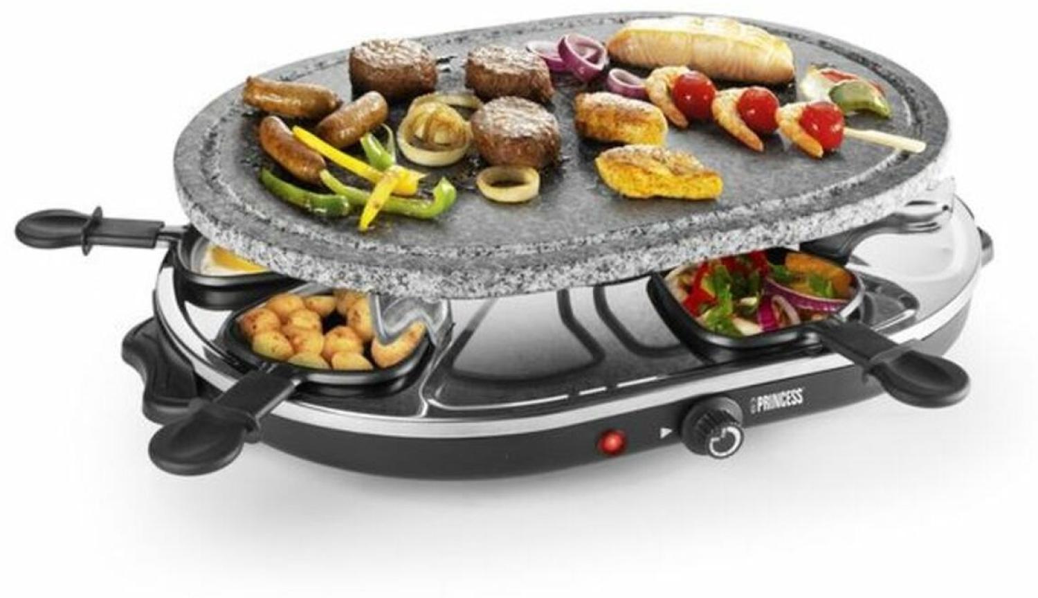 Grillpfanne Princess 8 Oval Stone Grill Party 1100W Bild 1