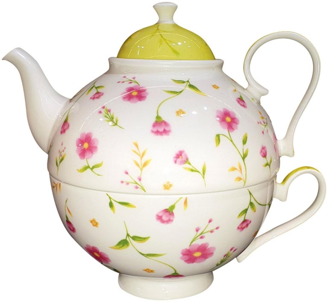 Tea for One Brillantporzellan: Luxuriöser Teegenuss für anspruchsvolle Genießer Blumenranken Bild 1