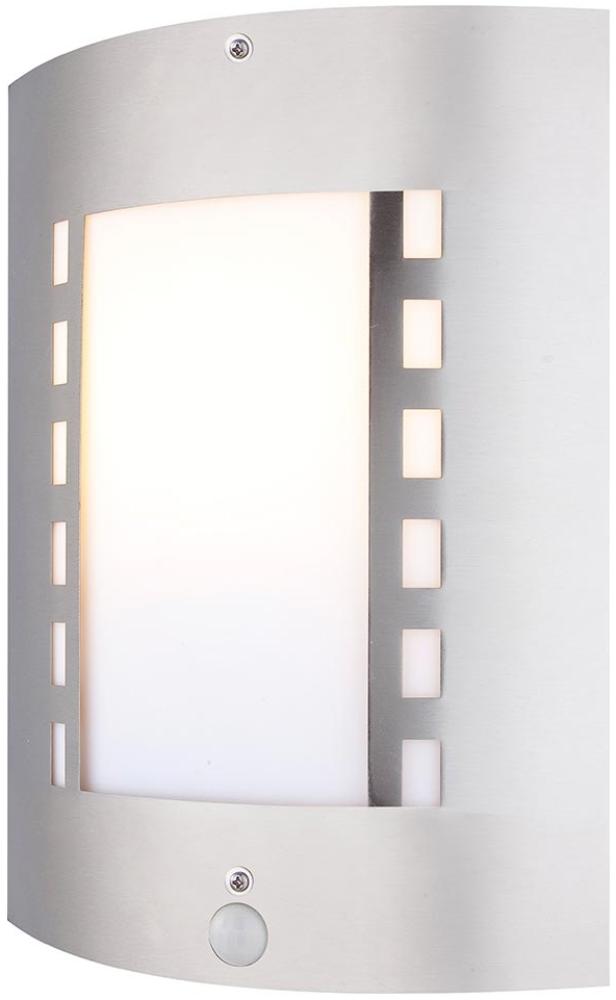 Wandlampe, Edelstahl, Bewegungsmelder, H 30 cm, ORLANDO Bild 1