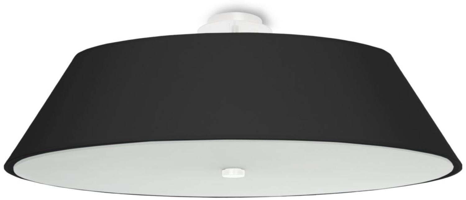 Sollux Vega 70 Deckenlampe schwarz 5x E27 dimmbar 70x70x25cm Bild 1