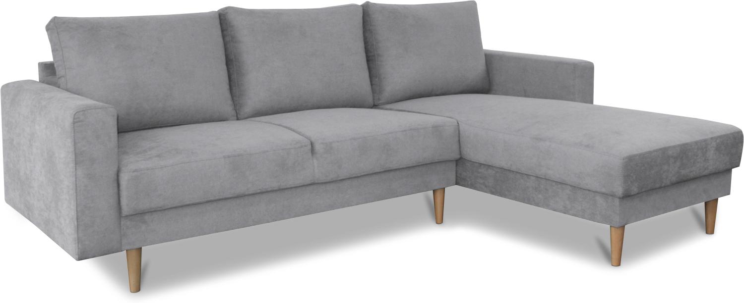 Fabio Ecksofa Links/Rechts, Enjoy New - Silbergrau Bild 1