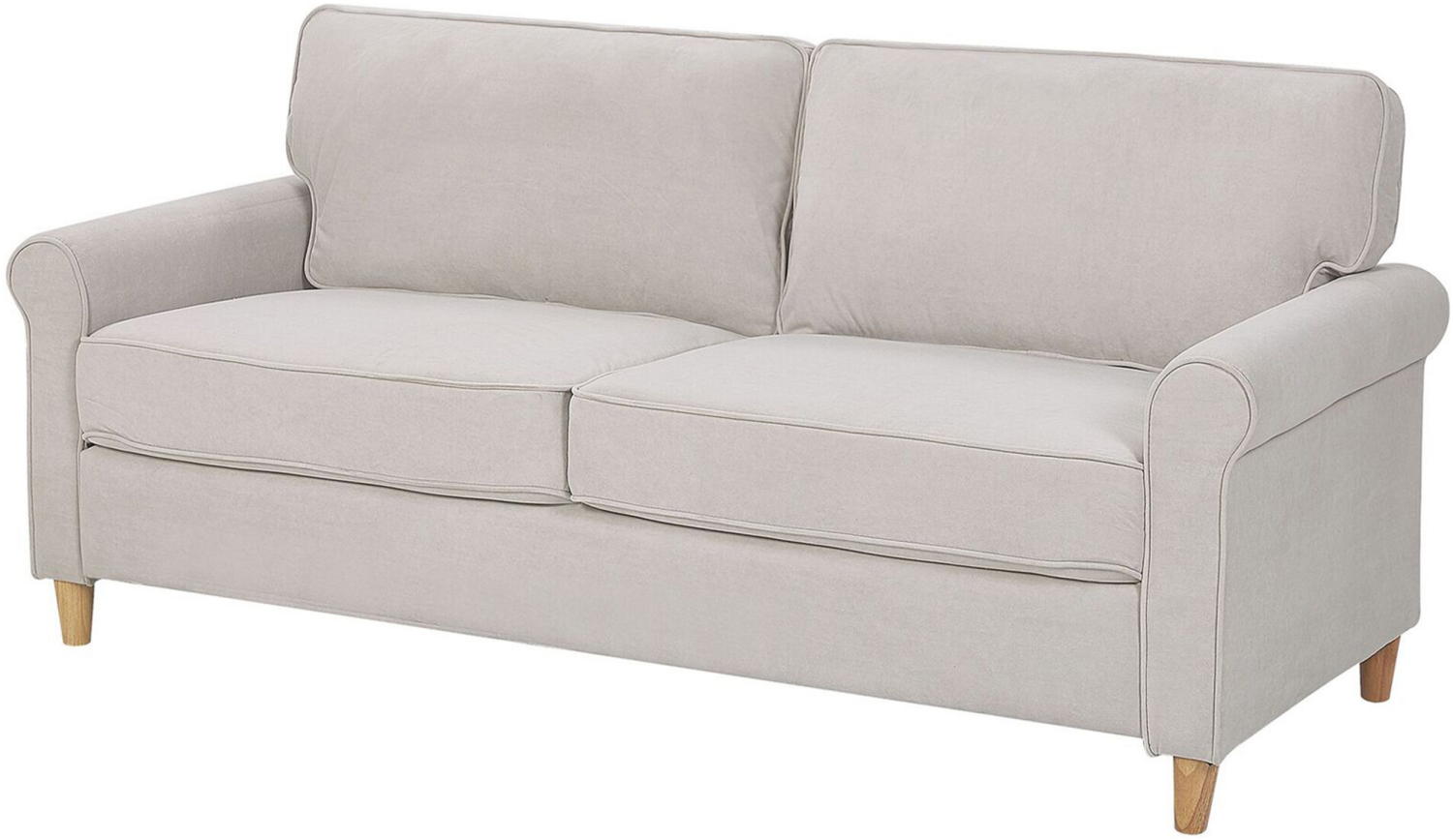 3-Sitzer Sofa Samtstoff beige RONNEBY Bild 1
