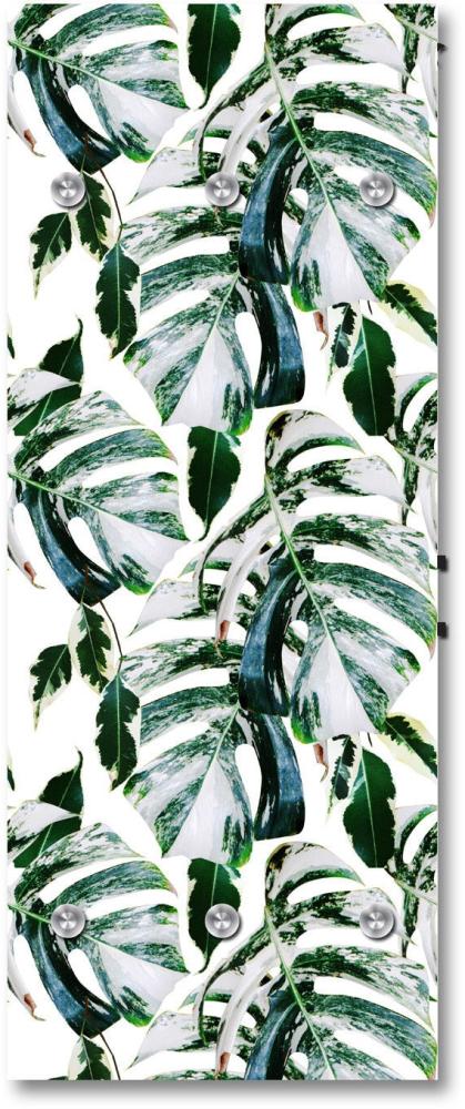 Queence Garderobe - "Melina" Druck auf hochwertigem Arcylglas inkl. Edelstahlhaken und Aufhängung, Format: 50x120cm Bild 1