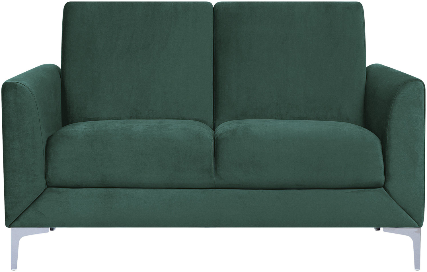 2-Sitzer Sofa Samtstoff grün FENES Bild 1