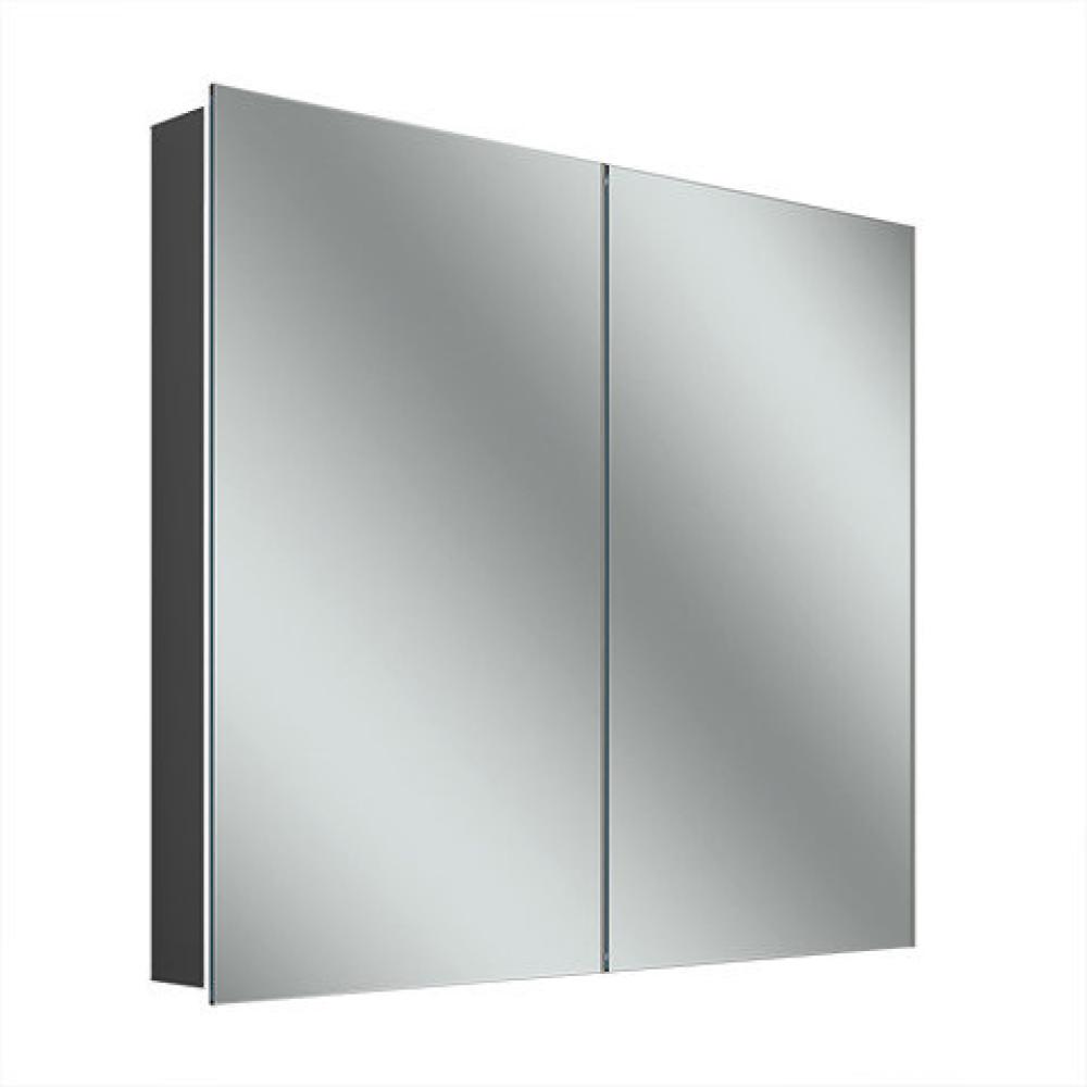 Schneider ADVANCED Line Comfort LED Lichtspiegelschrank, 2 Türen, 71,5x71,5x12cm, 194.070, Ausführung: EU-Norm/Korpus schwarz matt - 194.070.02.41 Bild 1