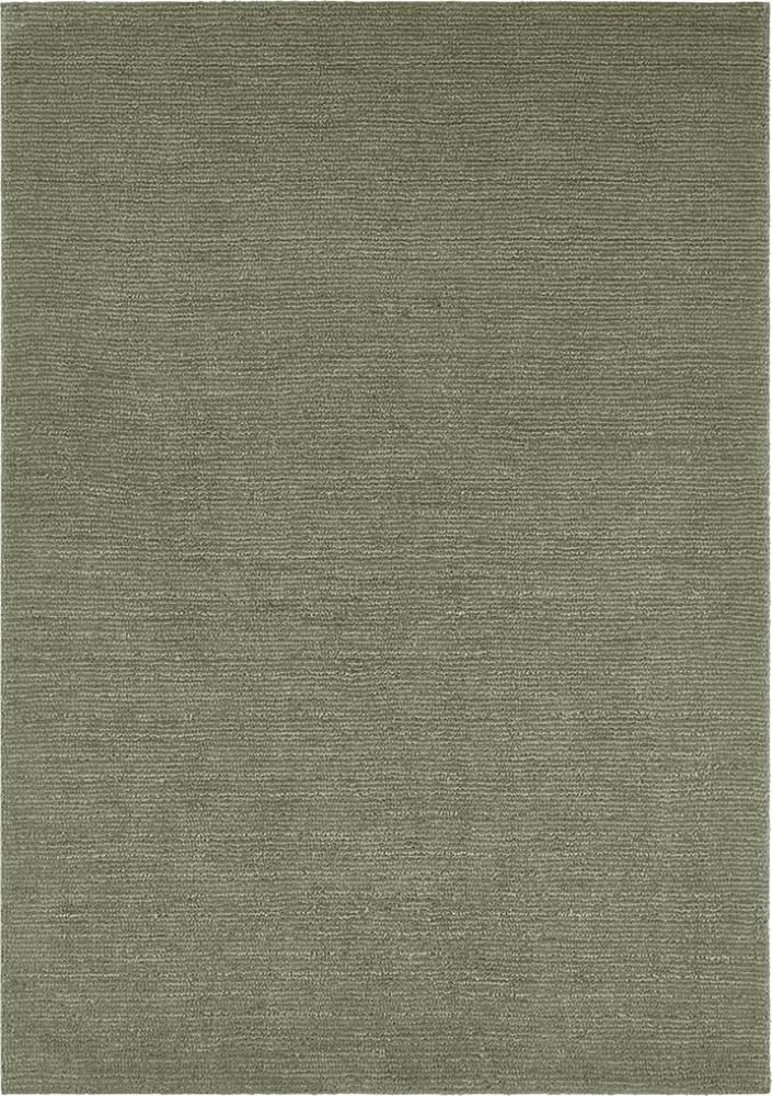 Kurzflor Teppich Supersoft Moosgrün - 80x150x1cm Bild 1