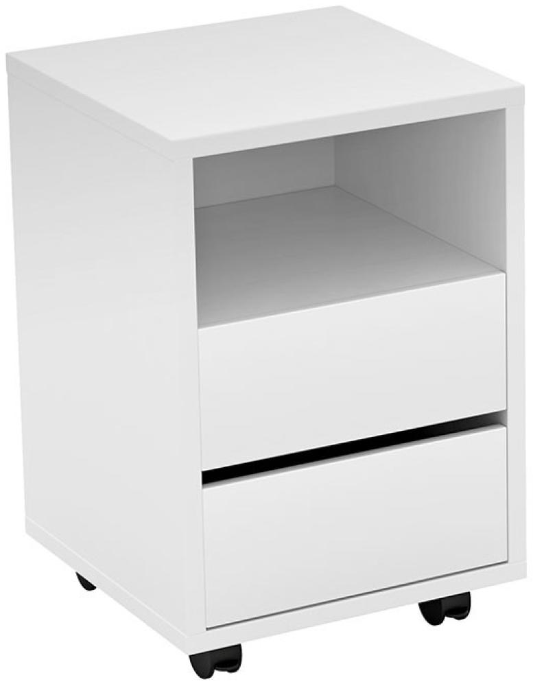 Rollcontainer Büroschrank Apia 40x40x62cm weiß Bild 1