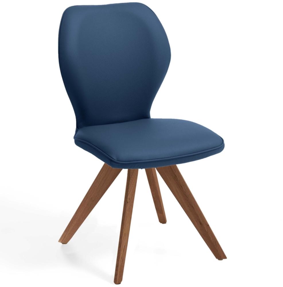 Niehoff Sitzmöbel Colorado Trend-Line Design-Stuhl Gestell Wild-Nussbaum - Leder Napoli atlantic Bild 1