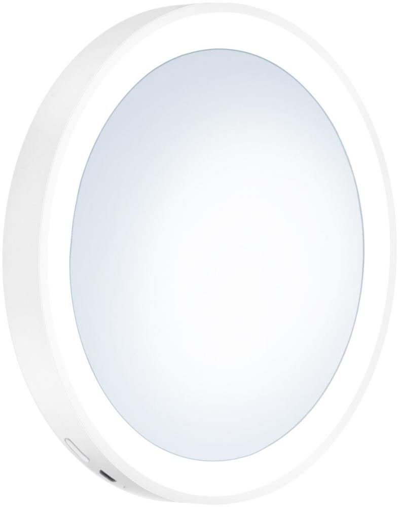 Smedbo Outline Lite LED Kosmetikspiegel weiss mit Saugnäpfe und 7- Facher Vergrößerung FX625 Bild 1