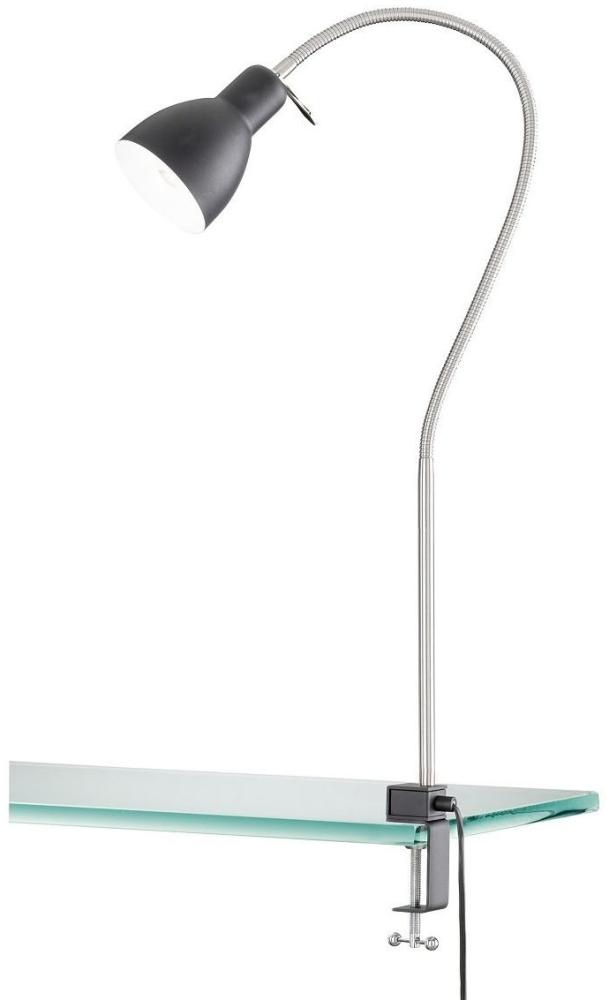 Flexible Klemmleuchte Schwarz mit LED - Leselampe für Bett & Sofa Bild 1
