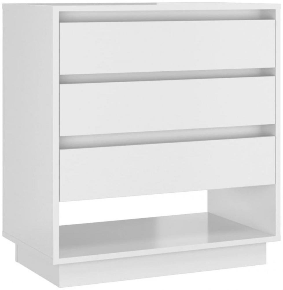 Sideboard Hochglanz-Weiß 70x41x75 cm Holzwerkstoff [809554] Bild 1