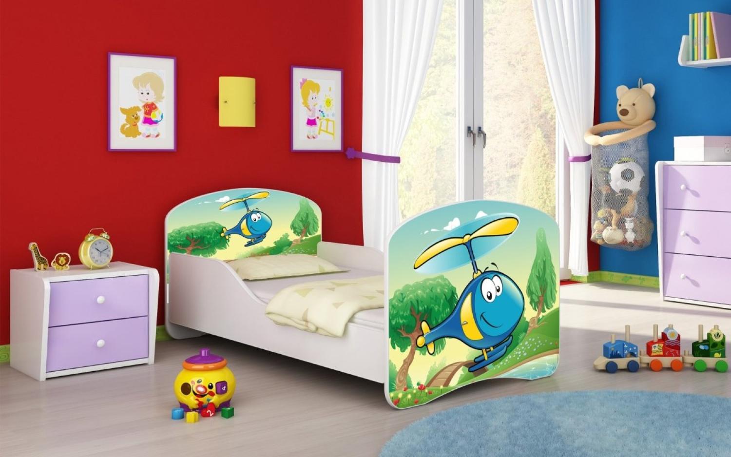 Kinderbett Milena mit verschiedenen Mustern 140x70 Heli Bild 1